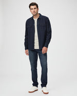 Paige Abraham Vance Denim Navy Shirt