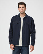 Paige Abraham Vance Denim Navy Shirt