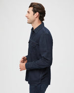 Paige Abraham Vance Denim Navy Shirt