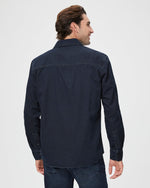 Paige Abraham Vance Denim Navy Shirt