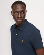 Moose Knuckles Gold Pique Polo