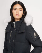 Moose knuckles Women Original 3Q in Navy with Natural Shearling