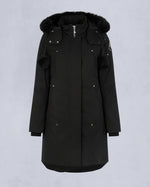 Moose Knuckles Womens Stirling Parka LDS in Black with Black Shearling