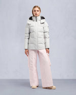 Moose Knuckles Womens Cloud 3Q Jacket in Stone with Natural Shearling