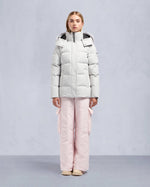 Moose Knuckles Womens Cloud 3Q Jacket in Stone with Natural Shearling