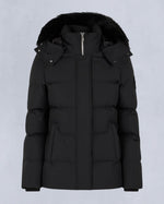 Moose Knuckles Womens Cloud 3Q Jacket in Black with Black Shearling