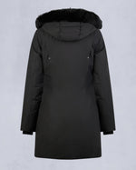 Moose Knuckles Womens Cloud Parka in Black with Black Shearling