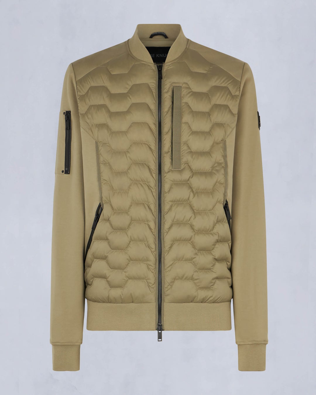 Moose Knuckles Mens Granite Bomber in Sage