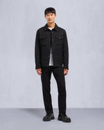 Moose Knuckles Mens West Shirt Jacket in Black