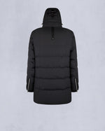 Moose Knuckles Mens Cloud Parka in Black with Black Shearling