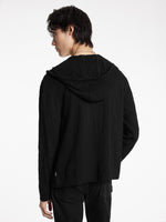 John Varvatos Ihsan Full Zip Hood with Texture