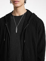 John Varvatos Ihsan Full Zip Hood with Texture