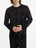 JOHN VARVATOS PYTHON JACQUARD SWEATER