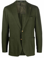 Tagliatore waffle-effect single-breasted blazer