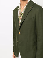 Tagliatore waffle-effect single-breasted blazer