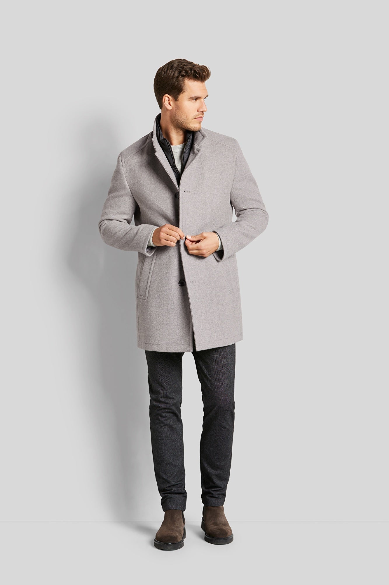 Bugatti Wool Coat in Beige