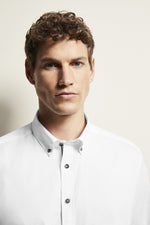 Bugatti Easy Care Long Sleeve White Shirt
