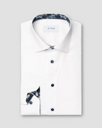 Eton Contemporary Fit Dress Shirt with Floral Pattern Detail