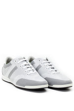 Hugo Boss Saturn Low-Profile Knit Sneakers in Light Grey