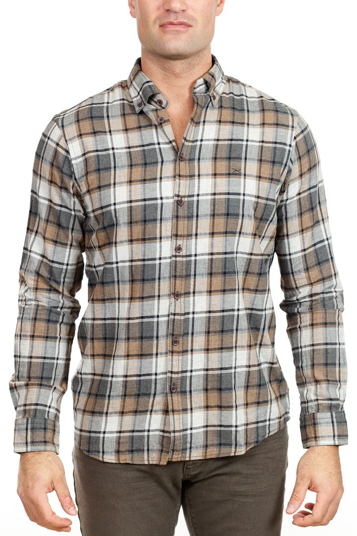 Brax - Dalton Check Shirt - Tan