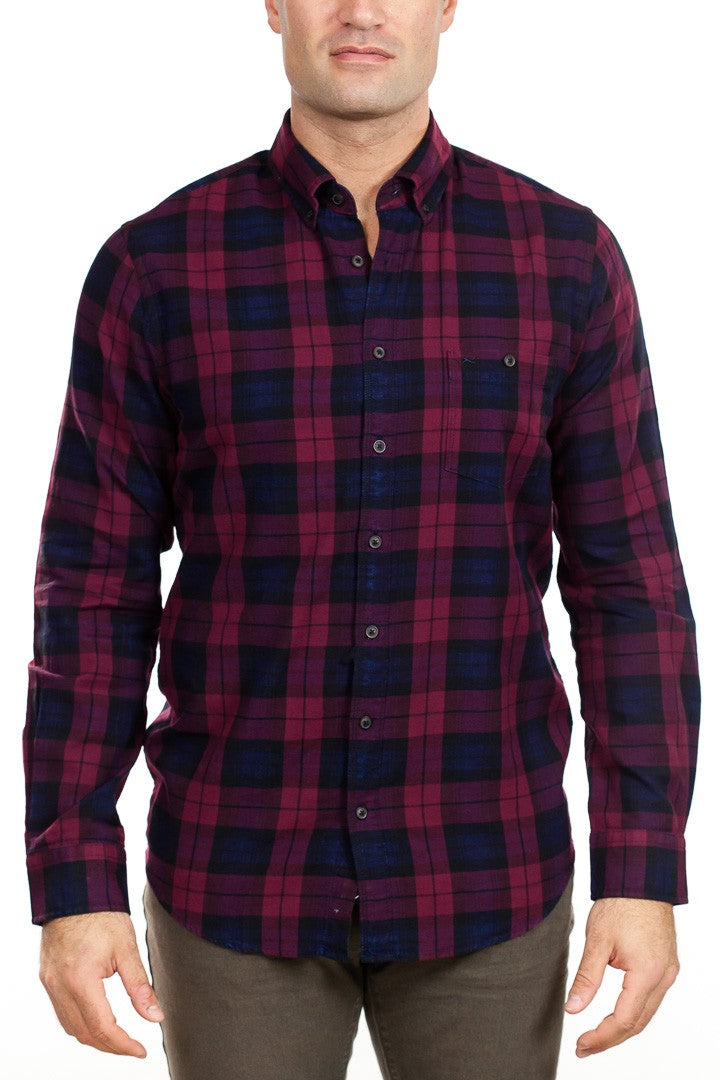 Brax - Dries Check Shirt - Red