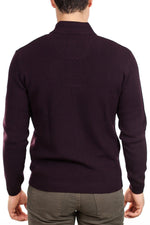 Brax - Soren Quarter Zip Sweater - Wine