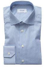 Eton Contemporary Fit Floral Micro Print Shirt