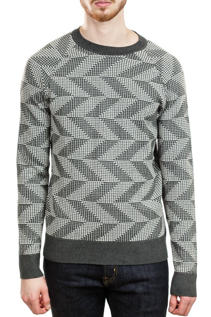 J. Lindeberg Vein Chevron Sweater in Grey