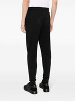 BOSS Cotton Black Pants With Contrast Logo