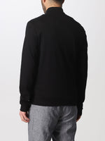 BOSS Skiles cotton zip-up sweatshirt with structured front