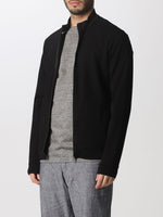 BOSS Skiles cotton zip-up sweatshirt with structured front