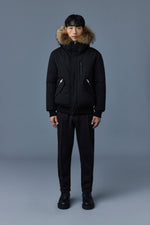 DIXON F 2-in-1 down bomber with natural fur in Black