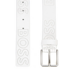 BOSS Bold golf leather belt with logo