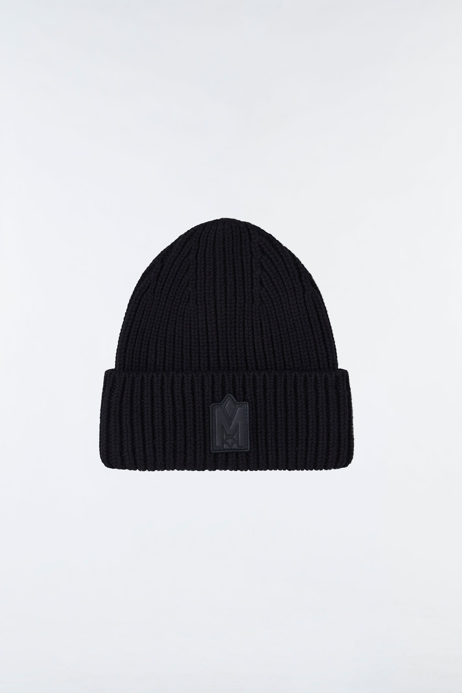 Mackage Jude Hand Knit Toque with Ribbed Cuff in Black