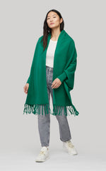 Soia & Kyo MIKU knitted scarfigan with fringe