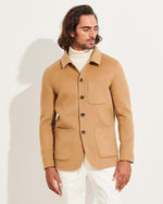 Patrick Assaraf Wool Cashmere Chore Jacket