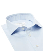 Profuomo Cutaway Shirt in Blue Royal Twill