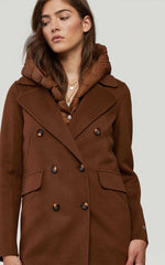 Soia & Kyo VIOLA 3-in-1 double-face wool coat with Thermolite layer