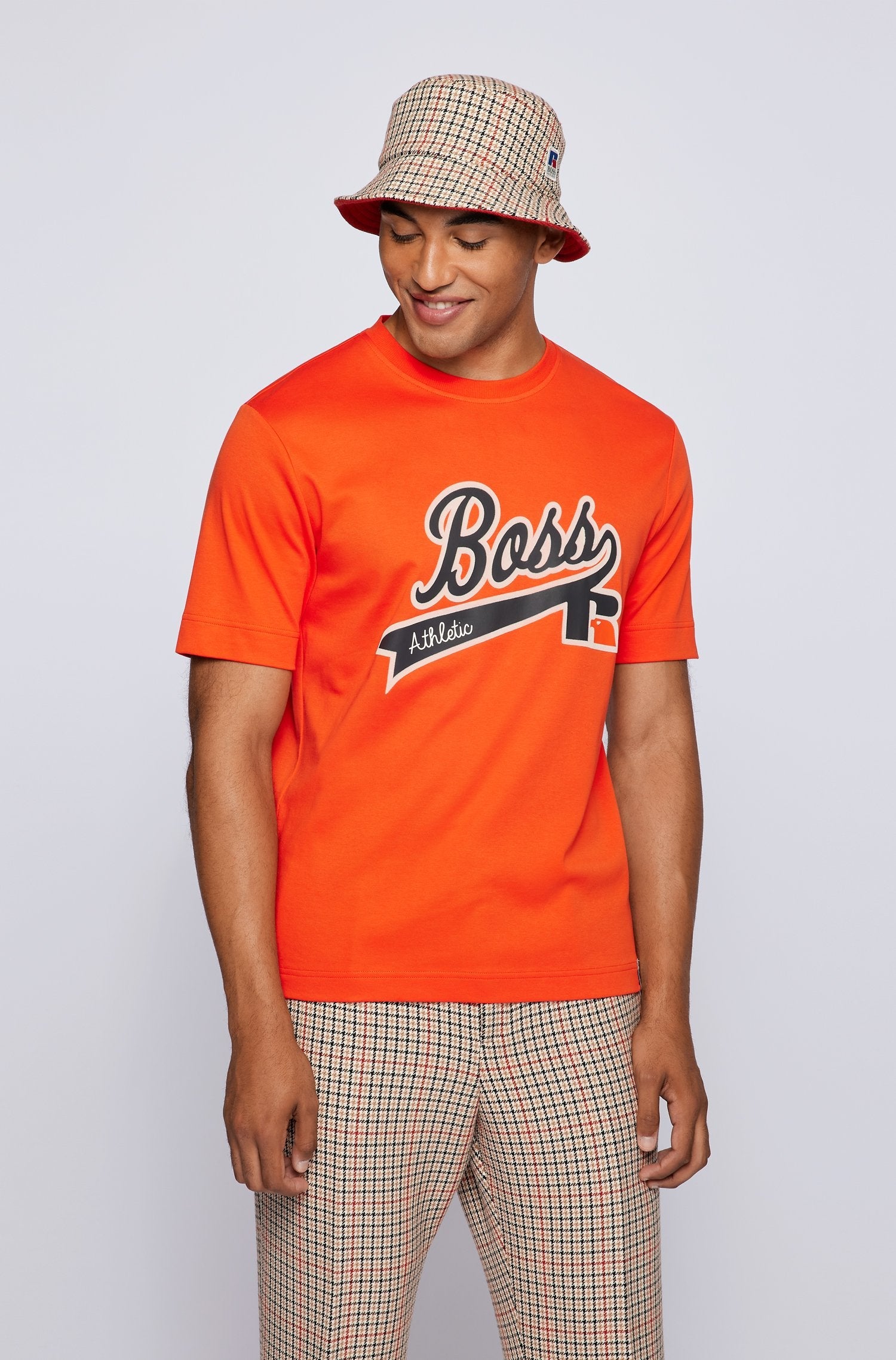 BOSS x Russell Athletic relaxed-fit T-shirt in Pima cotton with exclus