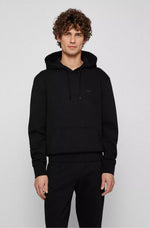 BOSS Seeger organic-cotton regular-fit hooded sweatshirt with logo