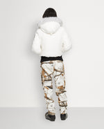 Moose knuckles Women Original Debbie Bomber in Milky Way with Natural Shearling