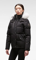 Moose Knuckles Ladies Original 3Q Jacket in Black with Natural Fur