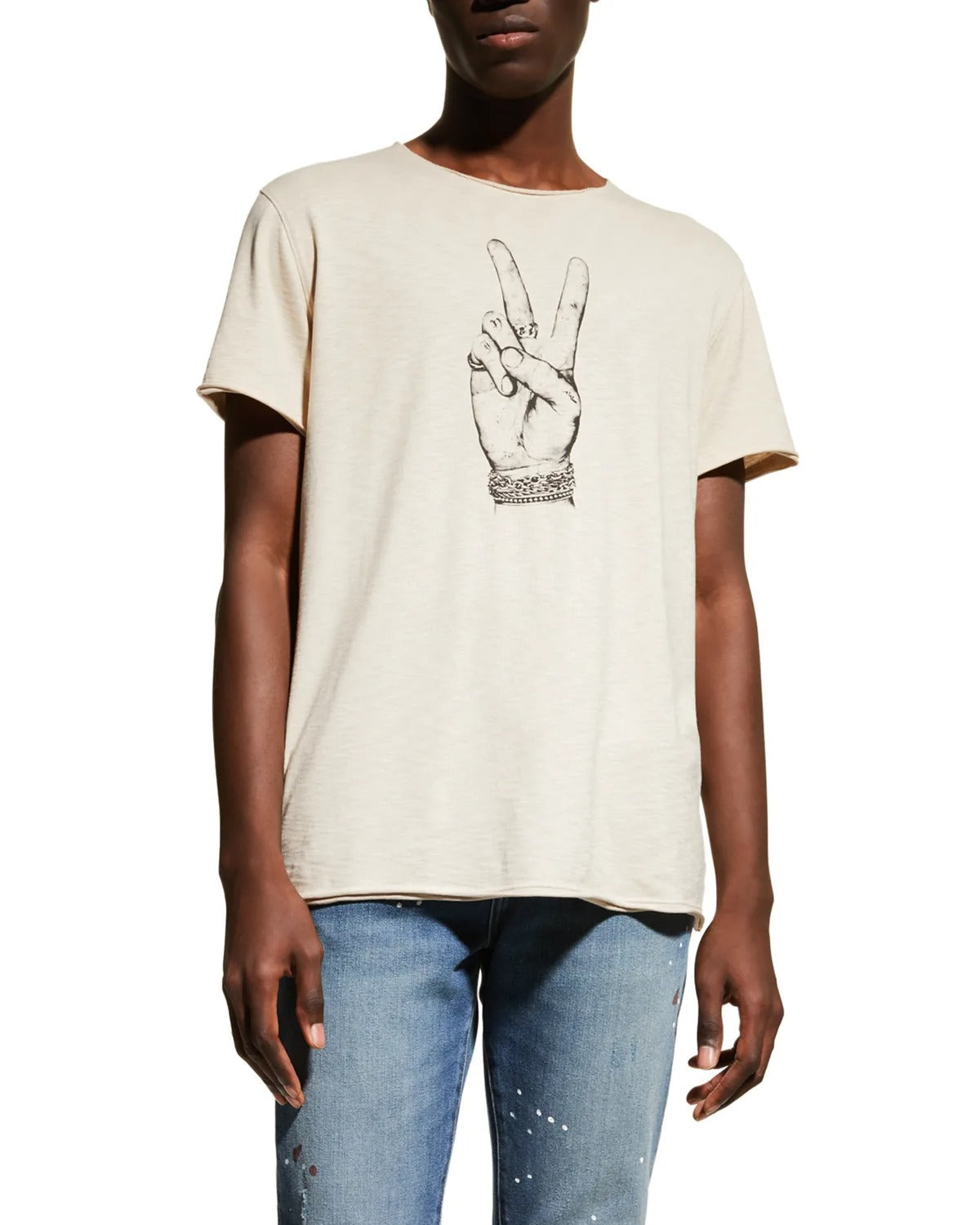kandidatgrad klæde tirsdag John Varvatos Tough Peace Hand T-Shirt