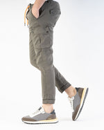 MASONS Cargo pants in stretch jersey Italian fit Chile athleisure