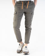 MASONS Cargo pants in stretch jersey Italian fit Chile athleisure