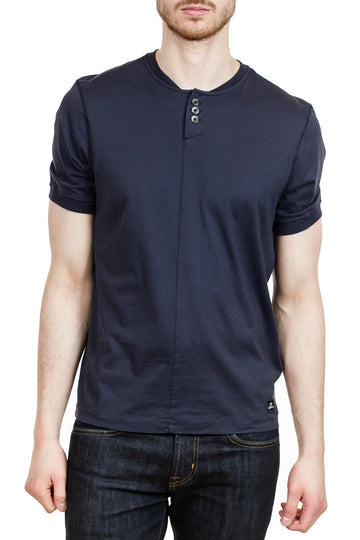 C.P. Company Mako Jersey Henley in Navy