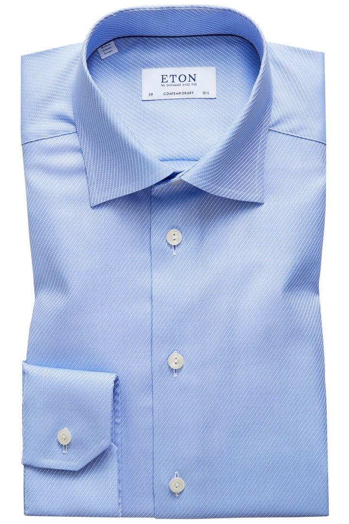 Eton Sky Blue Twill Shirt