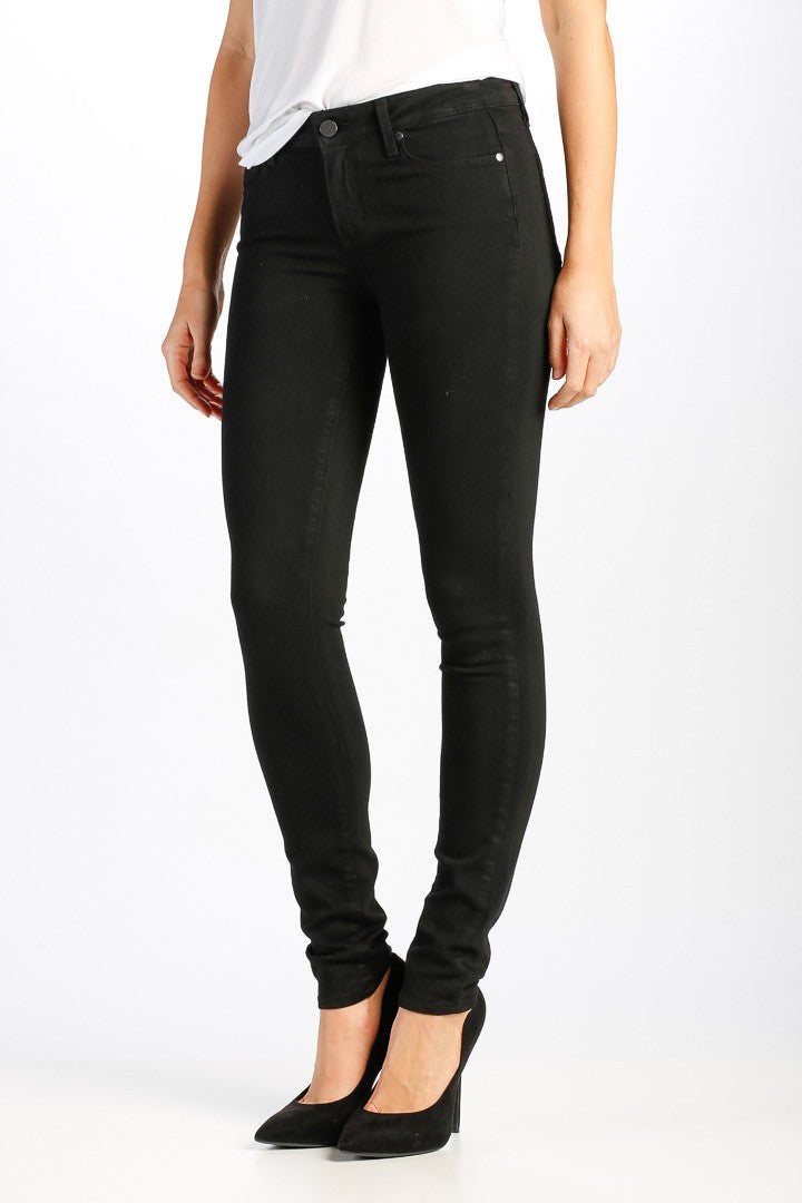 PAIGE Verdugo Ultra Skinny Fit Jeans in Black Shadow
